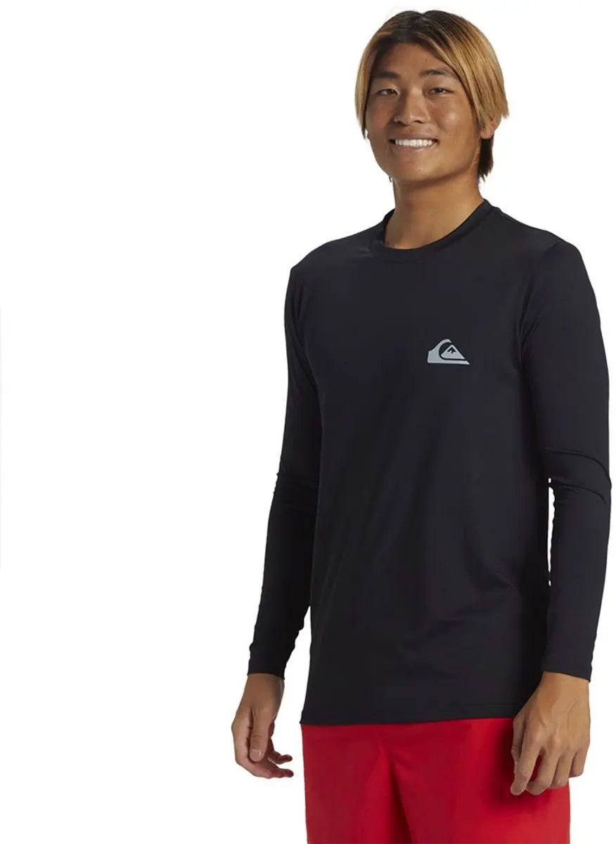 Quiksilver Everyday Surf Rashguard Lange Mouwen - S - Zwart