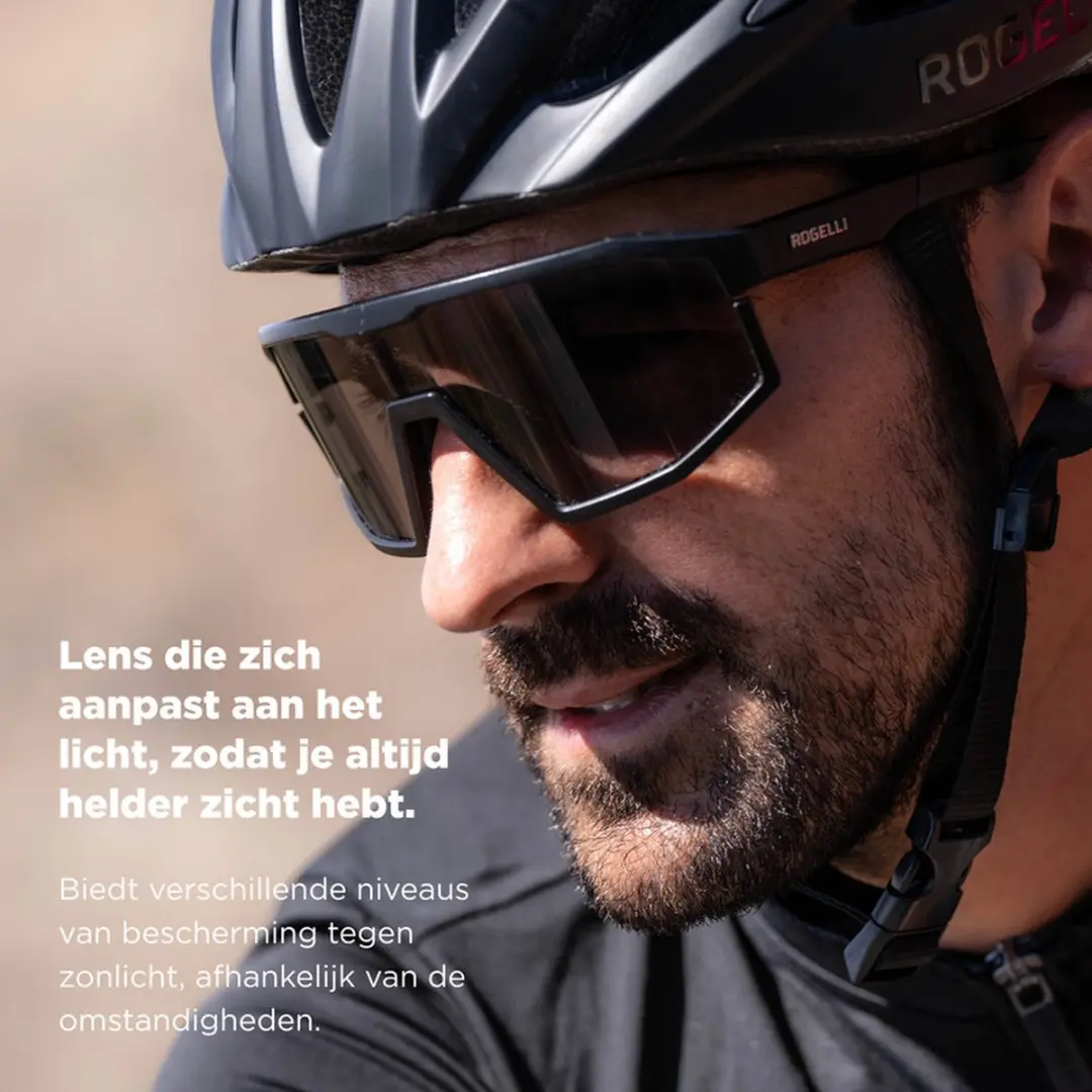 Rogelli Recon Fietsbril - Zwart/Transparant