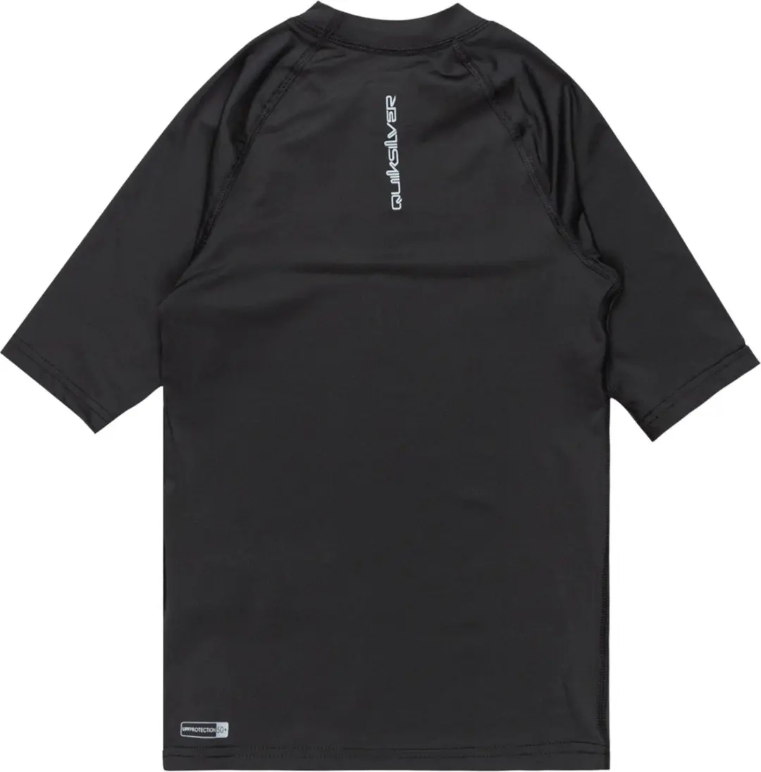 Quiksilver S/S Rashguard Jongens - Maat 140 - Zwart