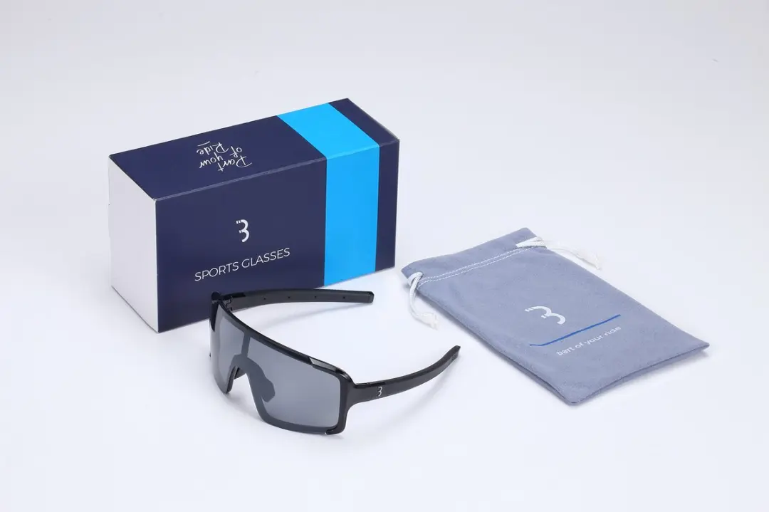 BBB Cycling Chester BSG-69 Fietsbril - Glanzend Zwart Smoke