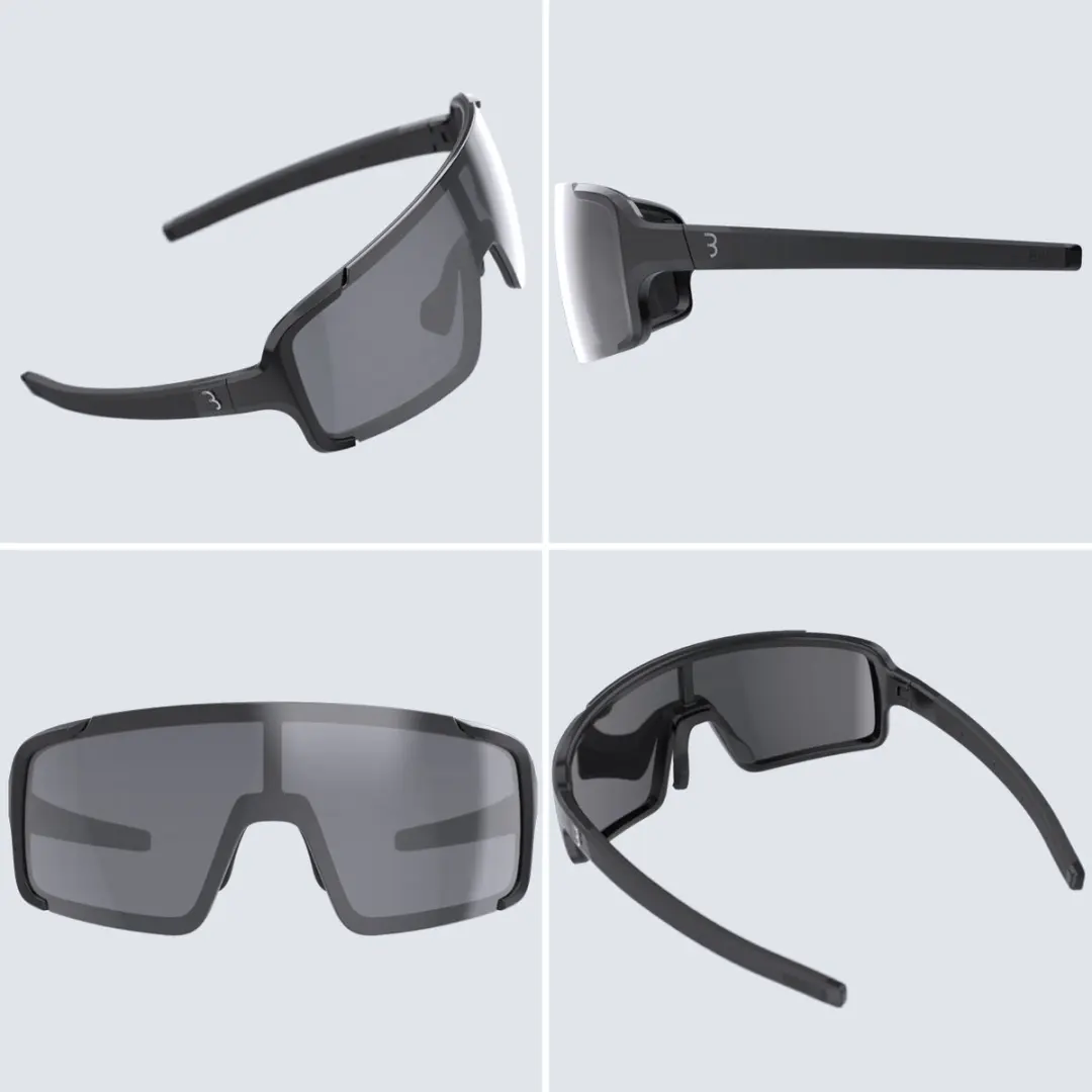 BBB Cycling Chester BSG-69 Fietsbril - Glanzend Zwart Smoke
