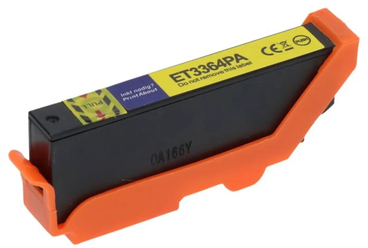 PrintAbout Inktcartridge 33XL Geel C13T33644012 - 1200 pagina's