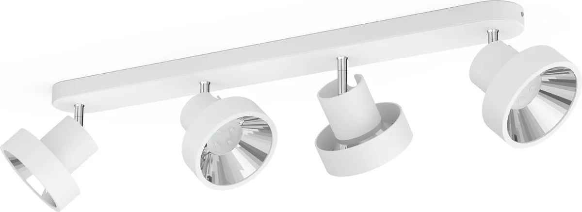Philips Bukko Opbouwspot LED SceneSwitch 4x17,2W 1720lm - Wit