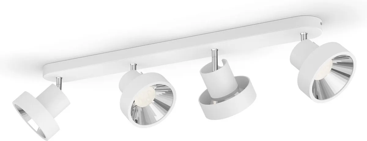 Philips Bukko Opbouwspot LED SceneSwitch 4x17,2W 1720lm - Wit