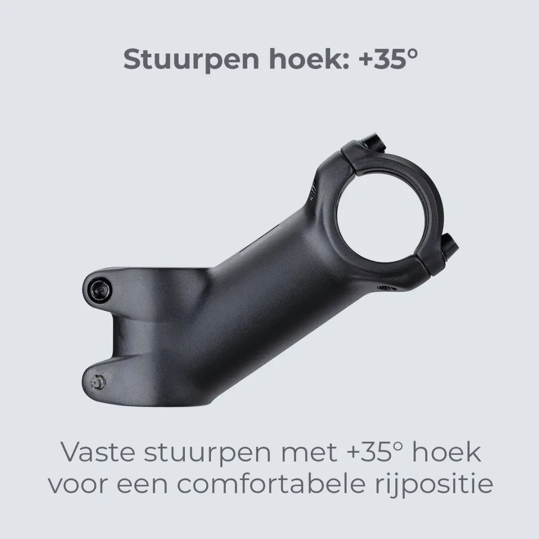 BBB Cycling BHS-25 Stuurpen 31.8mm - +35° Hoek - 110mm - Zwart
