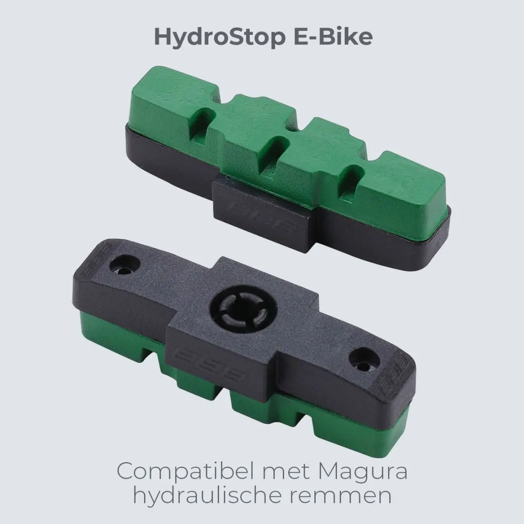 BBB Cycling Remblokken BBS-09E HydroStop - Groen - 2 Paar
