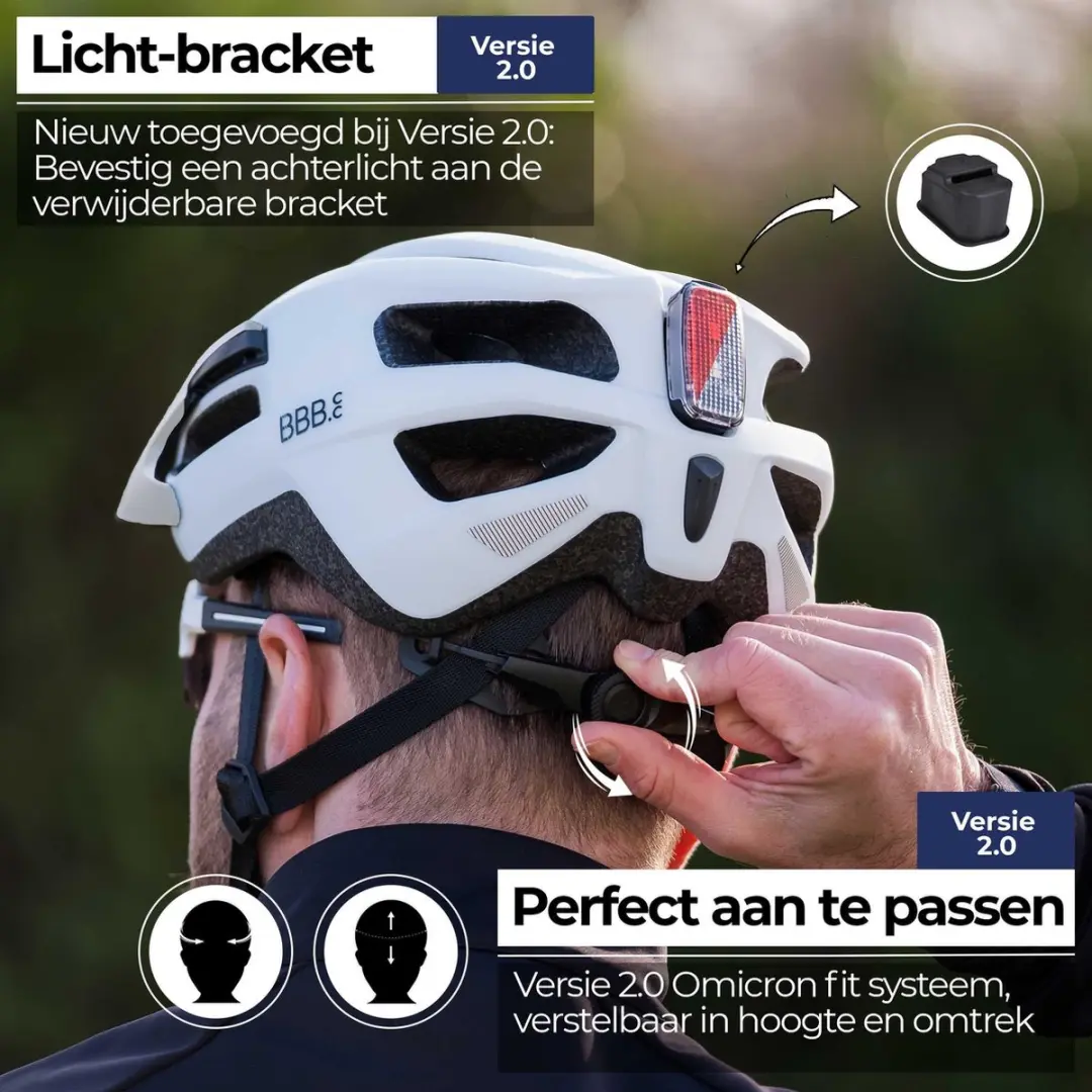 BBB Cycling Dune MIPS 2.0 Fietshelm - Mat Grijs/Wit - Maat L - afbeelding 6 van 6