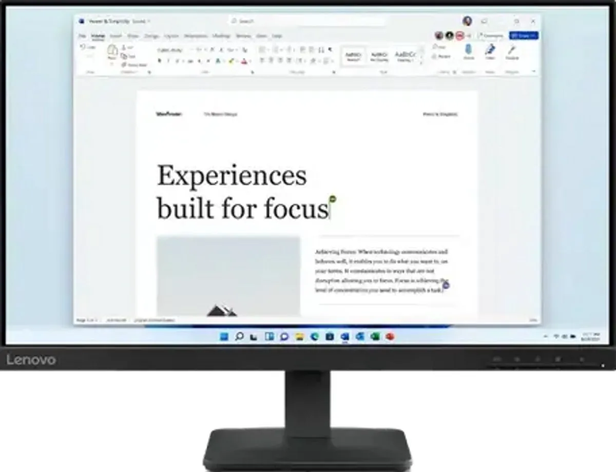 Lenovo L24-41 FHD Beeldscherm 23,8" - 67DAKAC1EU - Zwart