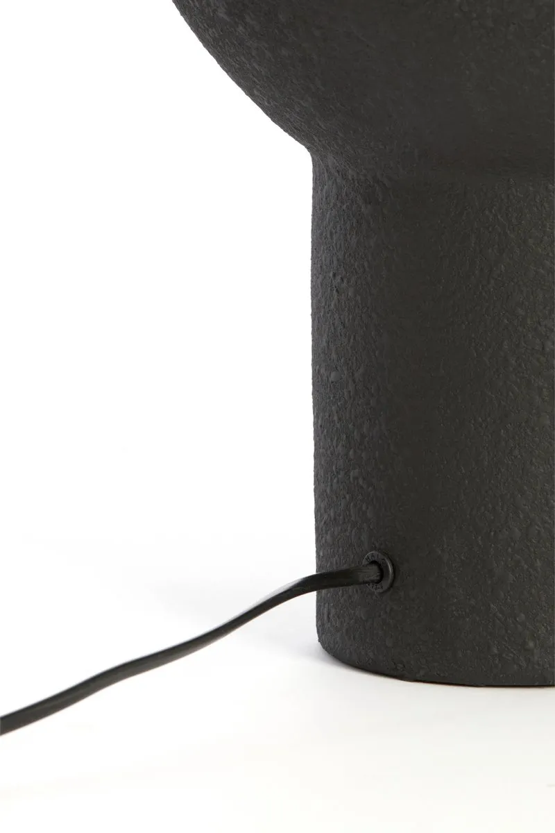 Light & Living Tafellamp Monk Keramiek, 46cm - Zwart