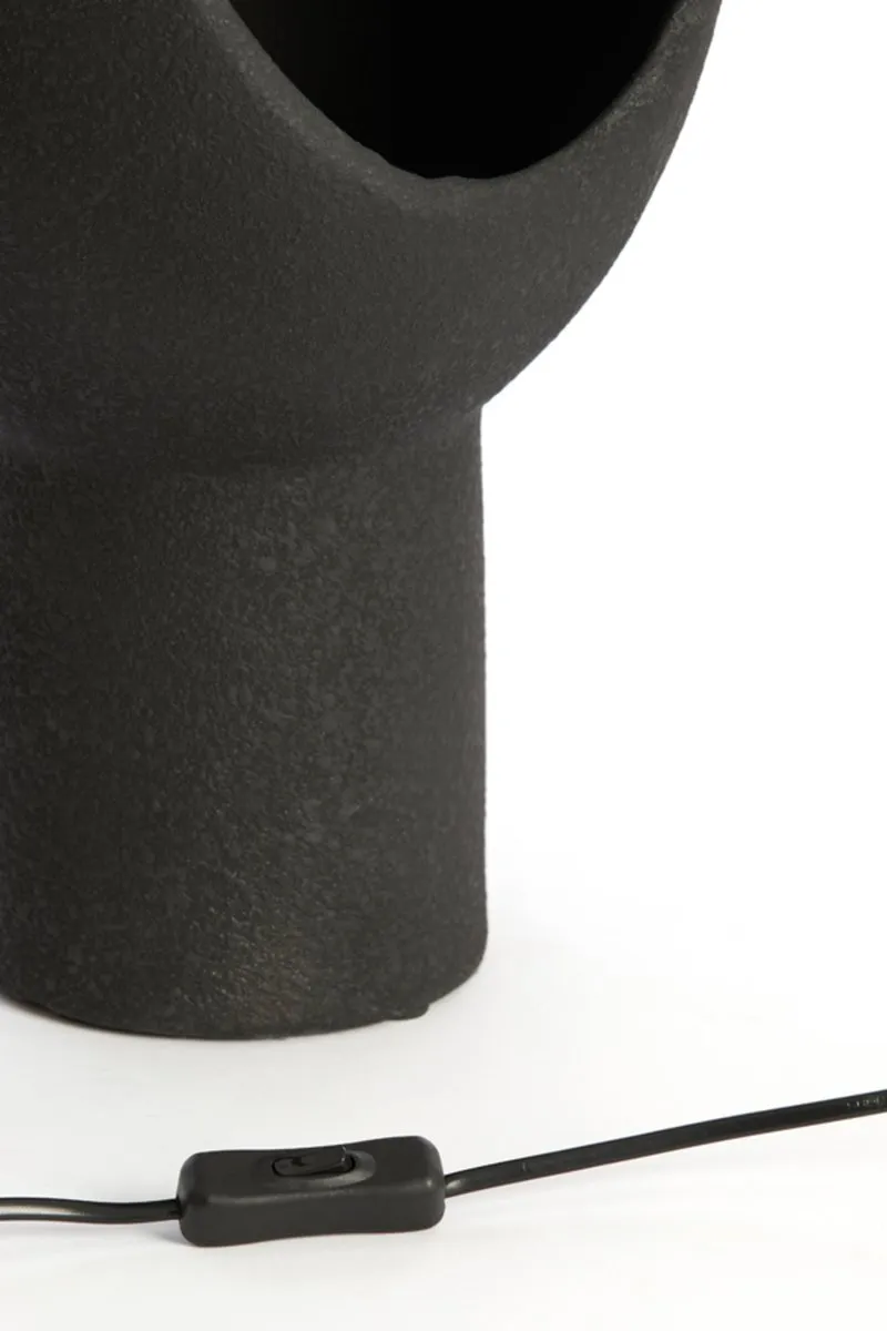 Light & Living Tafellamp Monk Keramiek, 46cm - Zwart