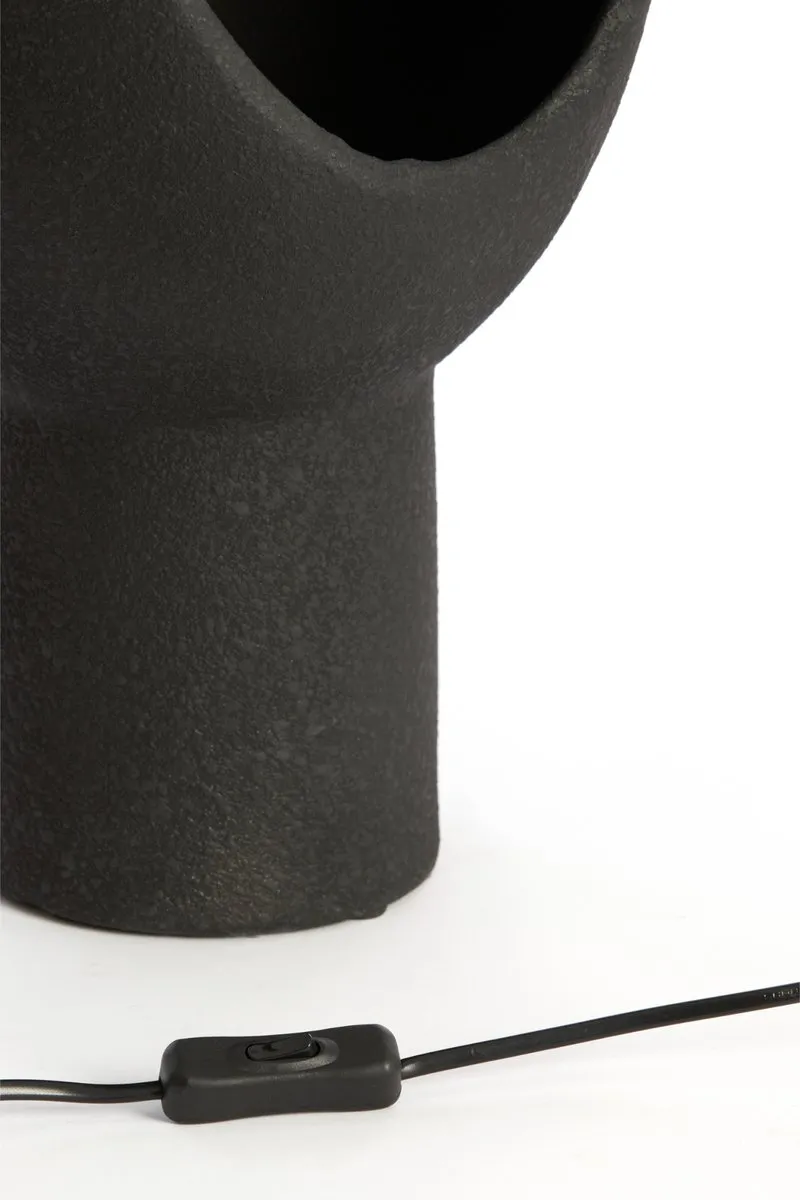 Light & Living Tafellamp Monk Keramiek, 46cm - Zwart