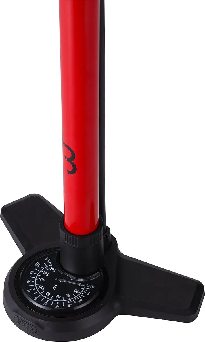 BBB Cycling AirBoost 2.0 BFP-28 Fietspomp - 11 BAR - Rood