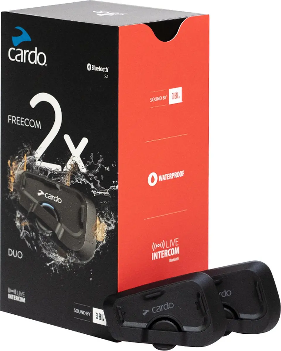 Cardo Freecom 2X Duo Bluetooth Communicatiesysteem - JBL - 2 Personen