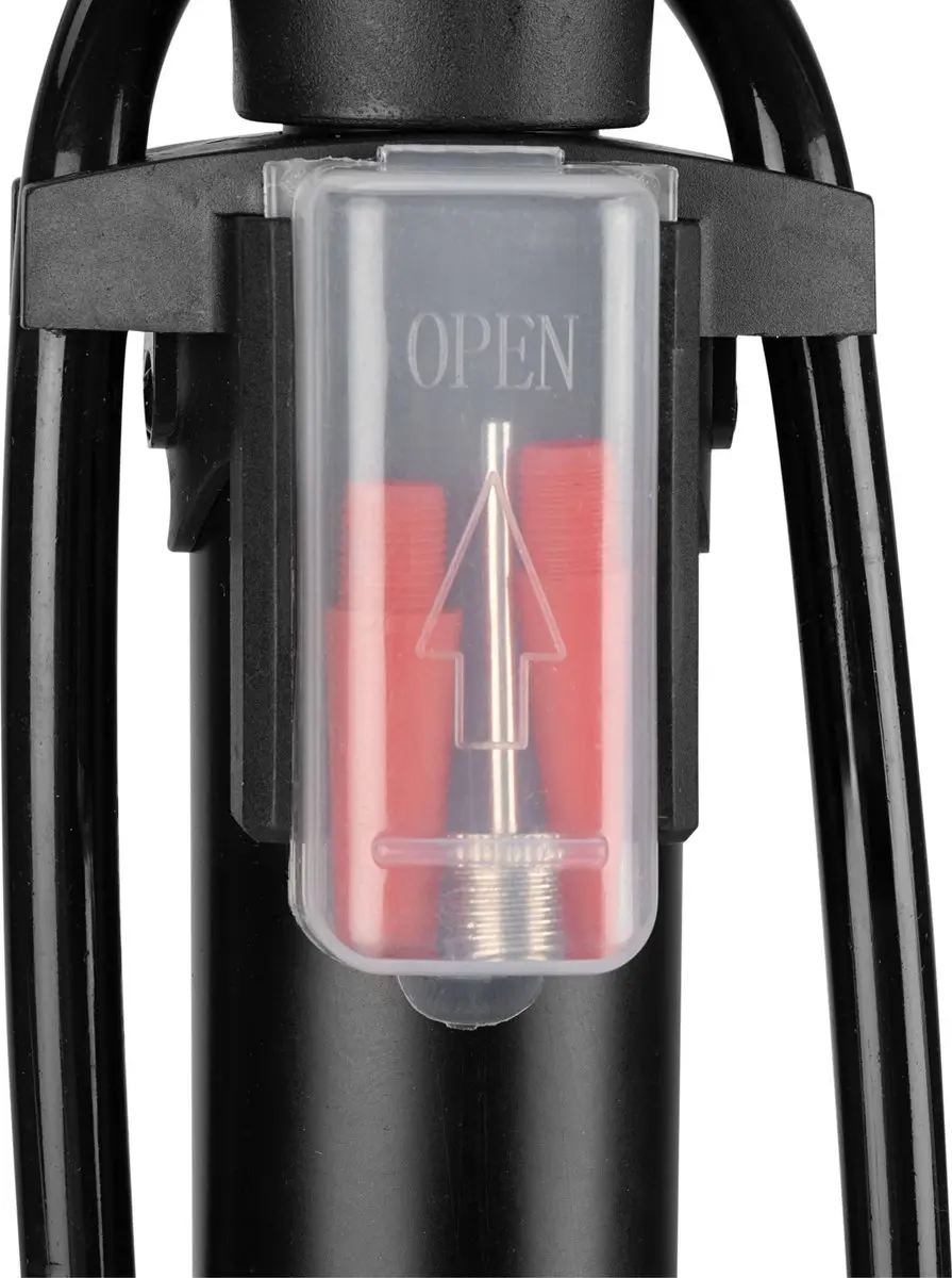 Avento Fietspomp met manometer - Zwart
