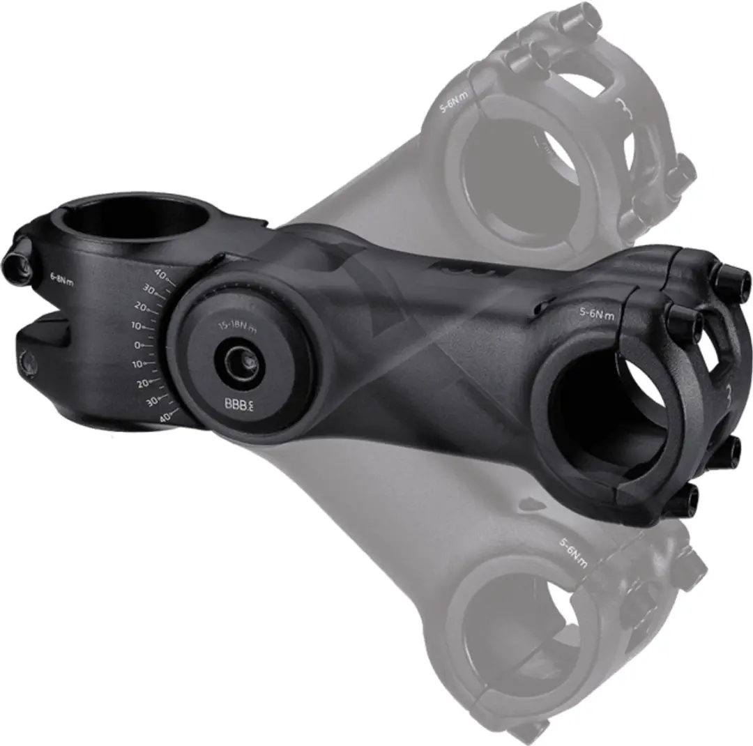 BBB Cycling HighSix Stuurpen BHS-28 130mm - Verstelbaar - 25.4mm - Zwart