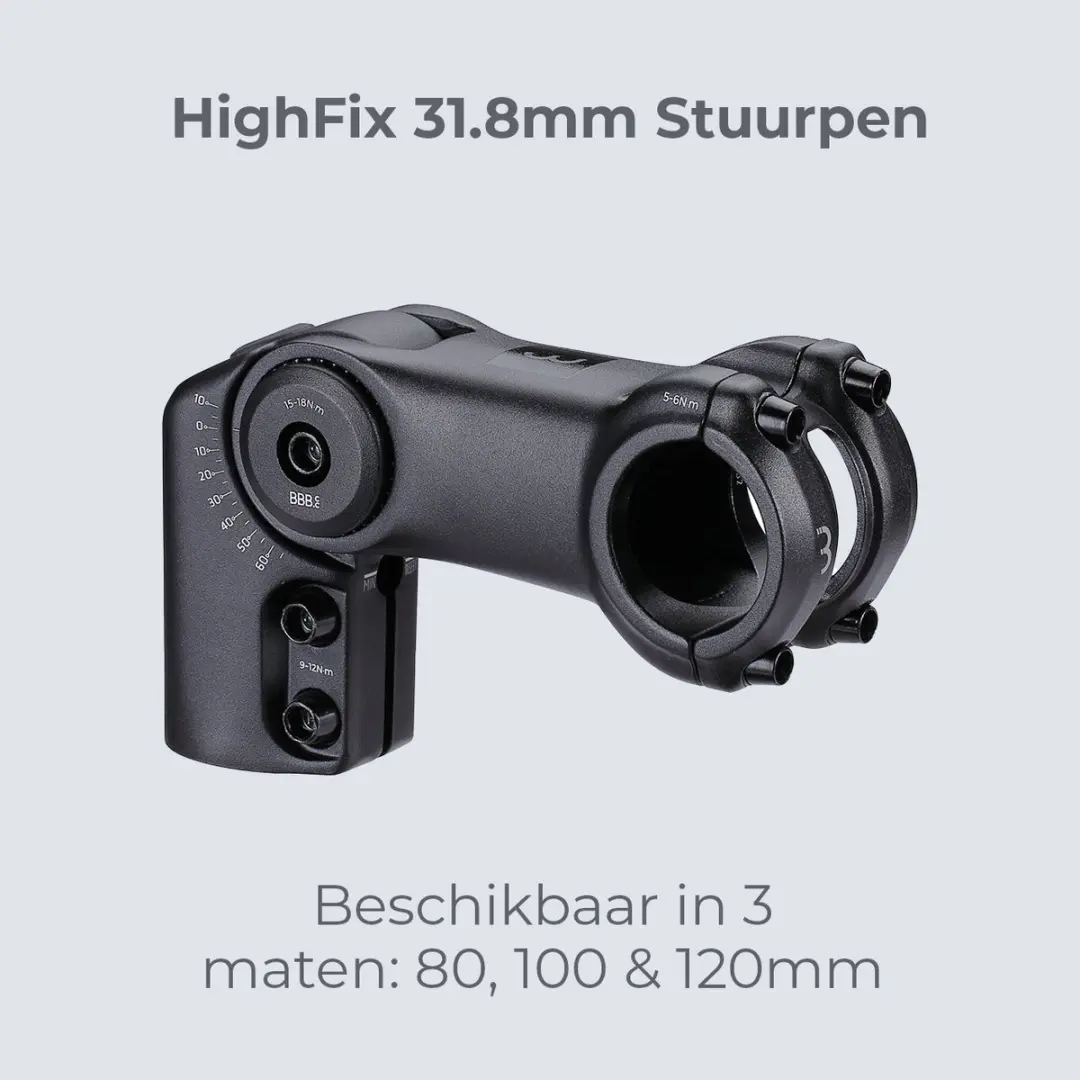 BBB Cycling BHS-35 Verstelbare Stuurpen 80mm - 31.8mm