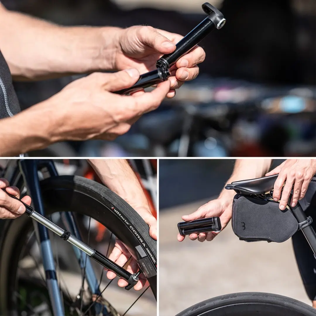 BBB Cycling DoubleShot Mini Fietspomp 12cm - 8 BAR