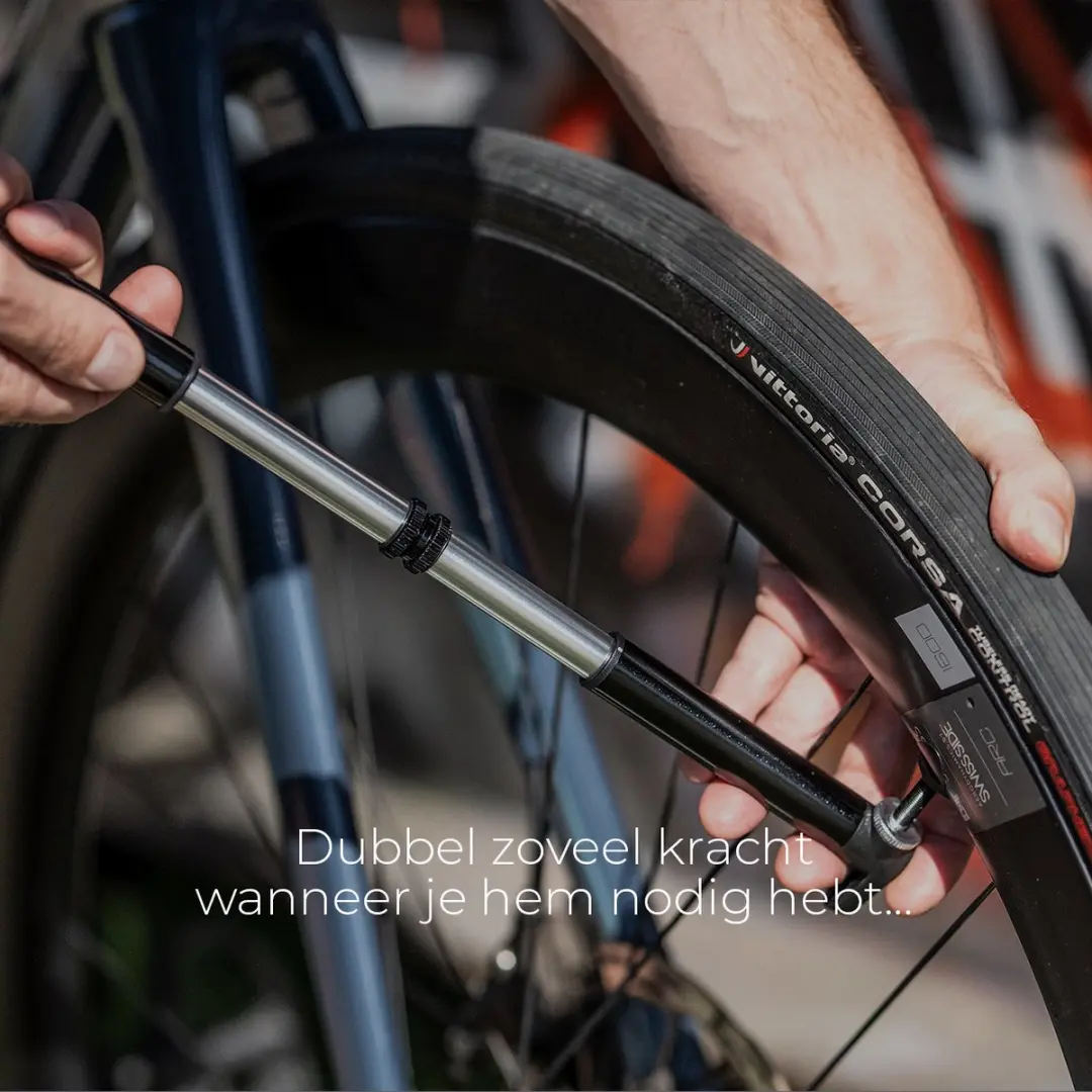 BBB Cycling DoubleShot Mini Fietspomp 12cm - 8 BAR