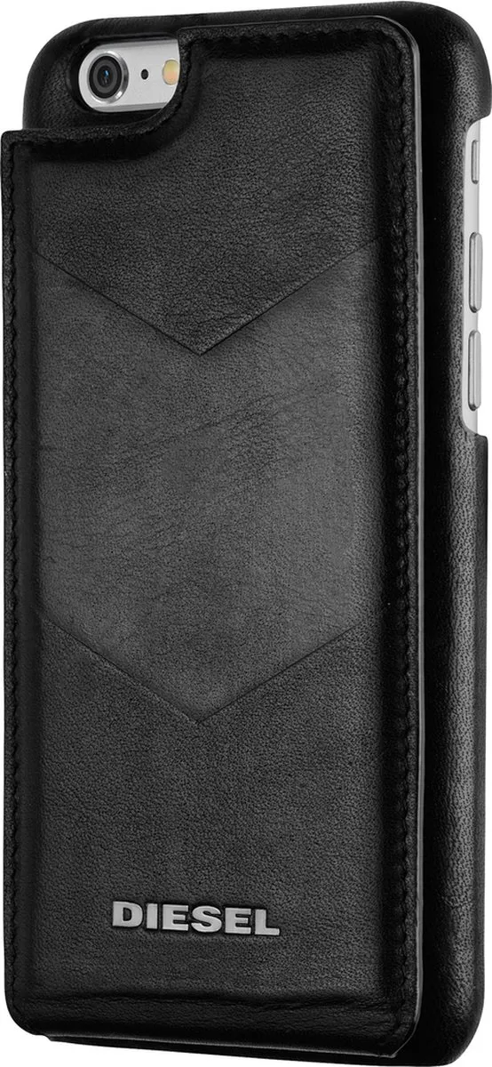 Diesel Lederen Flipcase iPhone 6/6s - Zwart - X04110PR013T8013