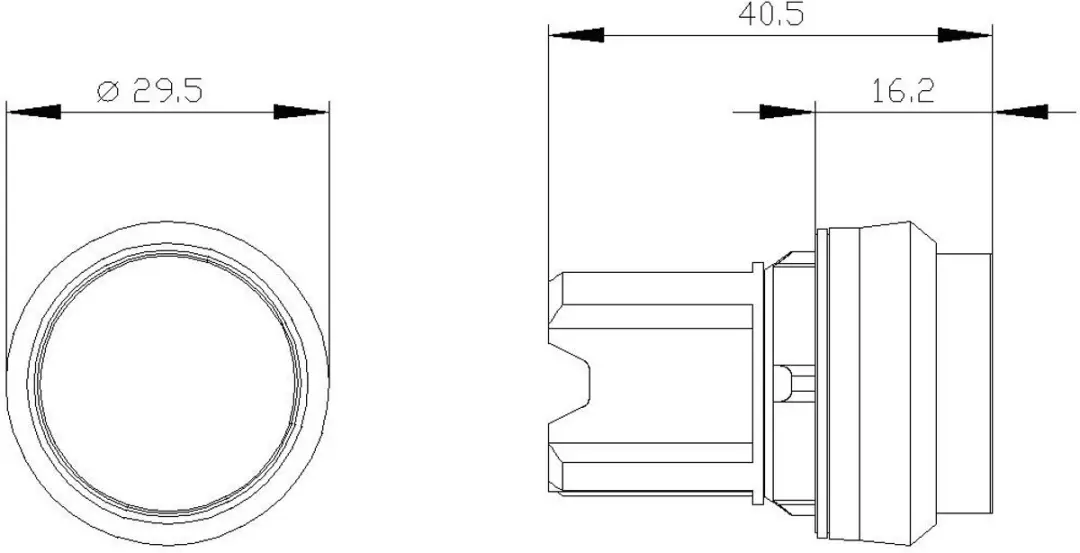 Siemens 3SU10010BB400AA0 Verlichte Druktoets - Zwart/ Groen
