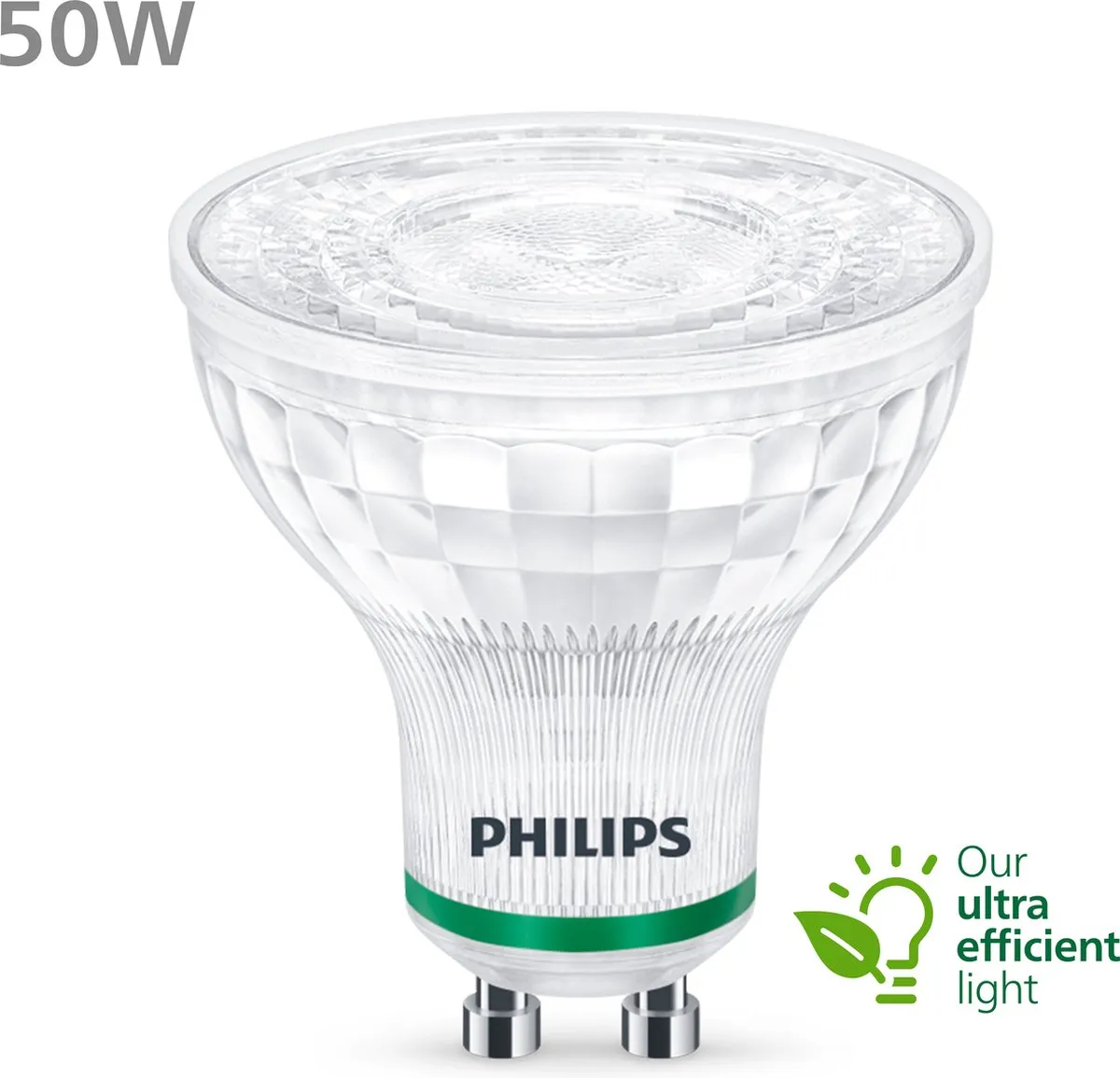 Philips Ultra Efficient LED Spot GU10 2.4W - Koelwit 4000K