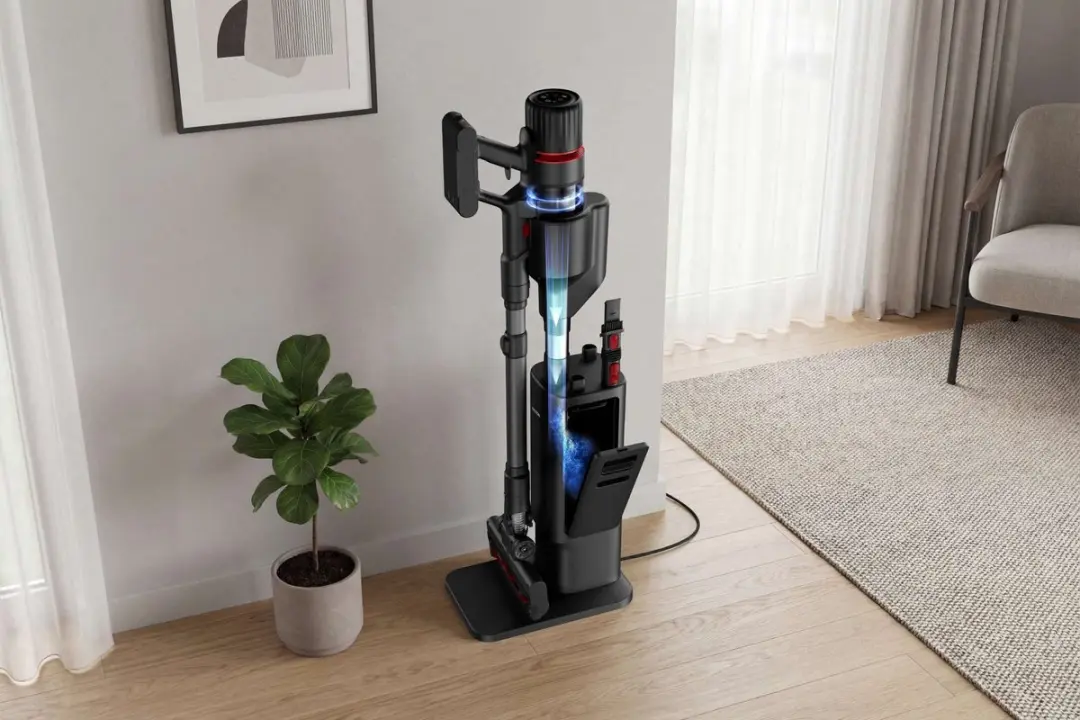 Hyundai Vortex Pro Draadloze Stofzuiger - 155W - Zakloos - Zwart/Rood - afbeelding 5 van 6