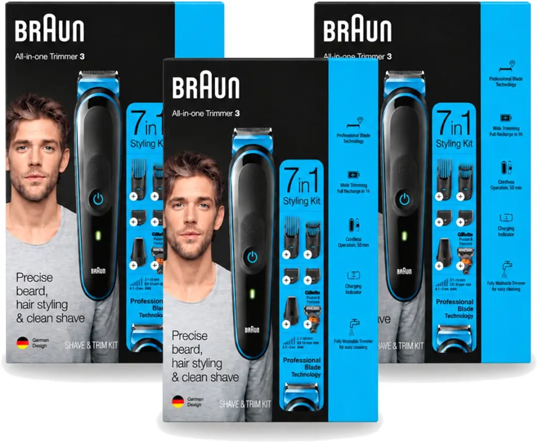 3 x Braun