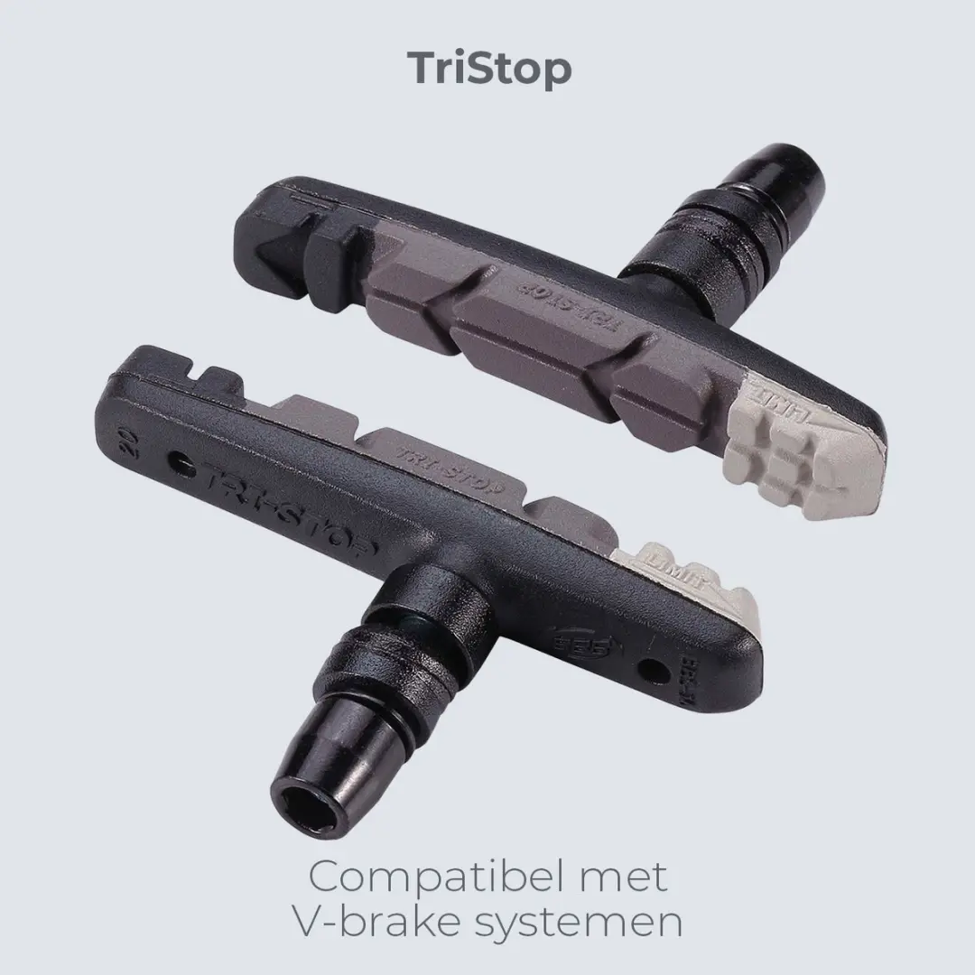 BBB Cycling TriStop V-Brake Remblokken BBS-16T - 2 Sets (4 Stuks) - Multi