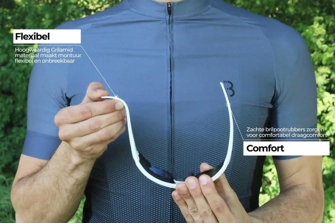 BBB Cycling Impulse BSG-62 Fietsbril - 3 Lenzen - Glanzend Wit