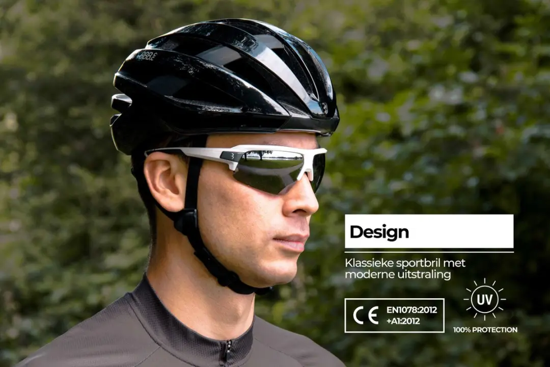 BBB Cycling Impulse BSG-62 Fietsbril - 3 Lenzen - Glanzend Wit