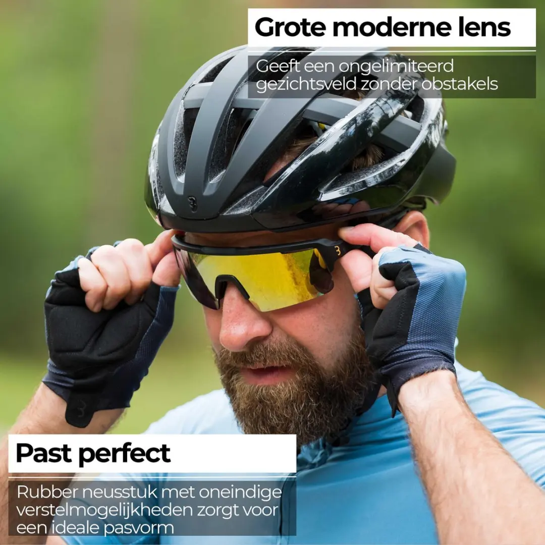 BBB Cycling Fuse Fietsbril - Mat Zwart/Goud - BSG-65
