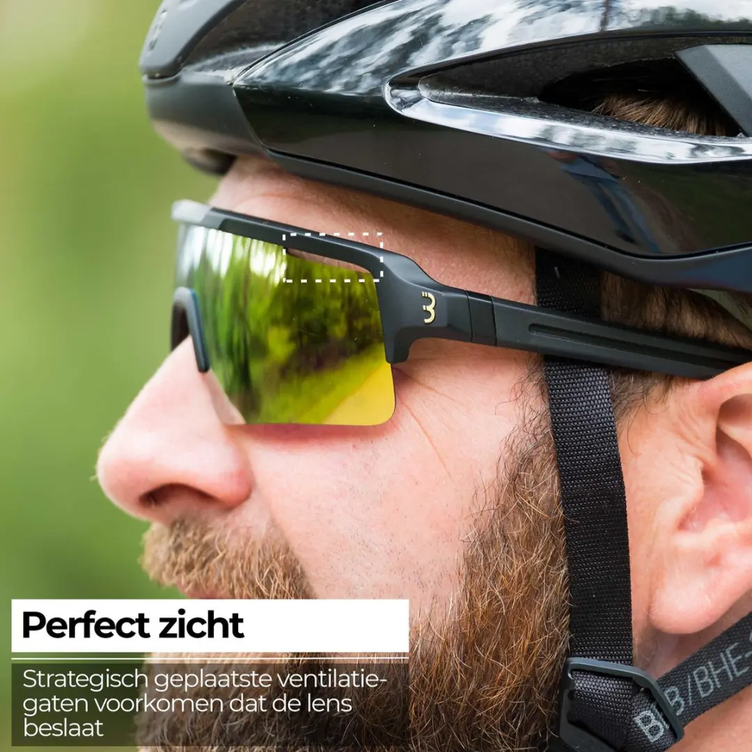 BBB Cycling Fuse Fietsbril - Mat Zwart/Goud - BSG-65