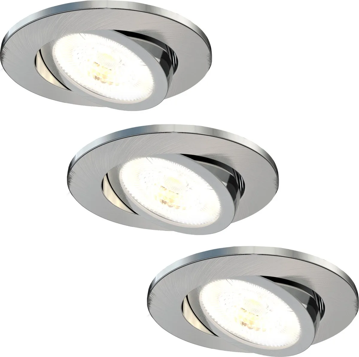 Ledvion 3X LED Inbouwspot 7W IP65 - RVS