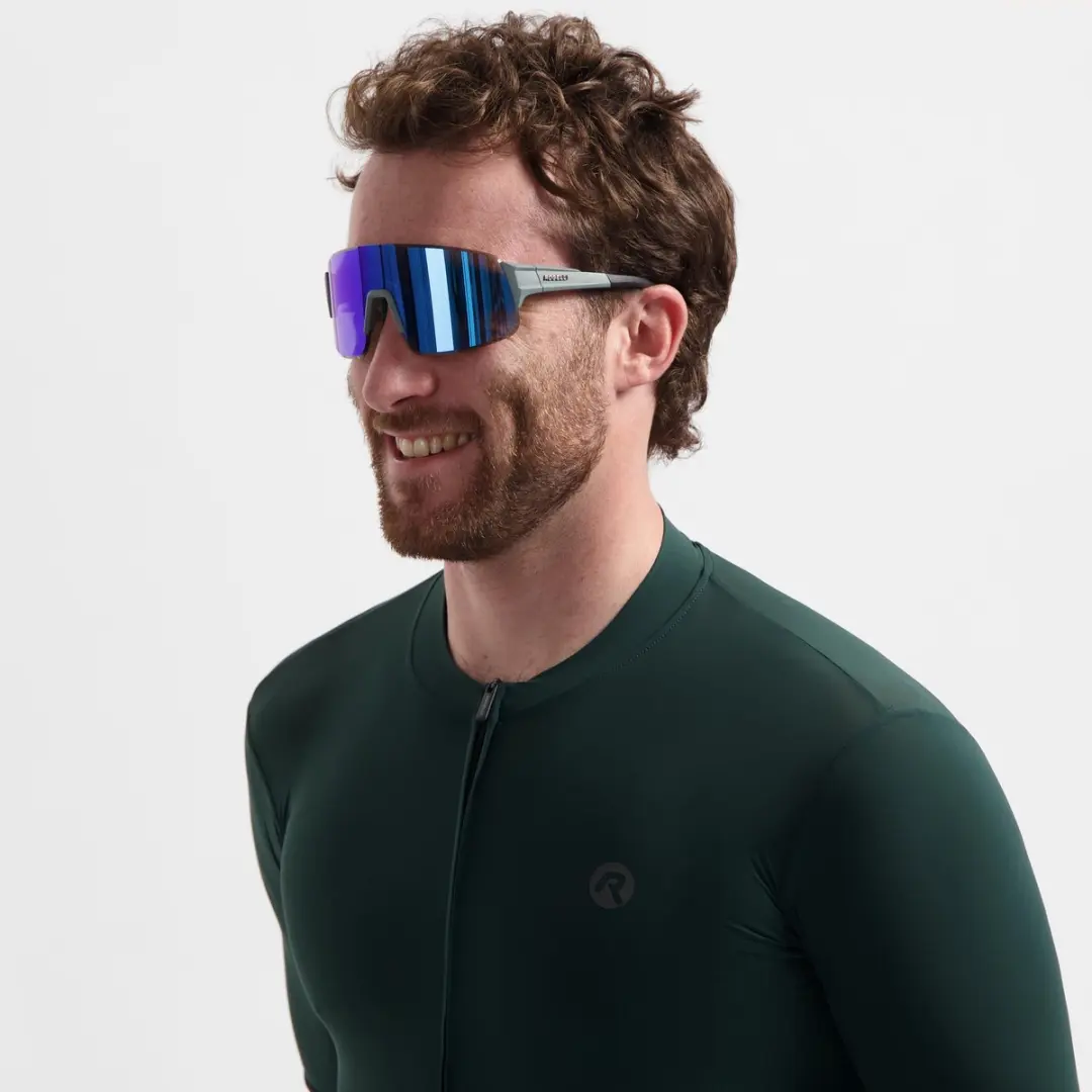 Rogelli Swift Full Revo Fietsbril - Blauw/Zwart