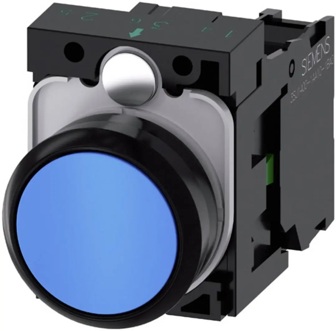 Siemens 3SU11000AB501BA0 Druktoets Blauw