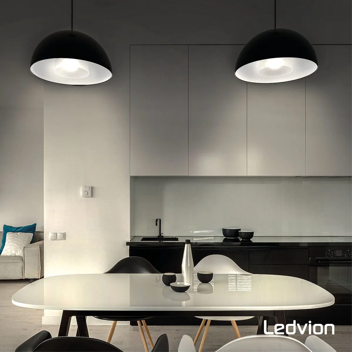 LEDVION E27 LED Lamp Dimbaar 8.8W 4000K - Mat