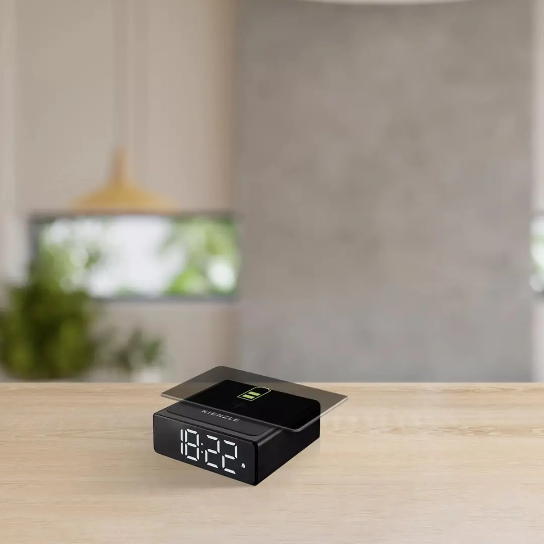 Bresser Kienzle Wekker Draadloos Oplaadstation - Zwart