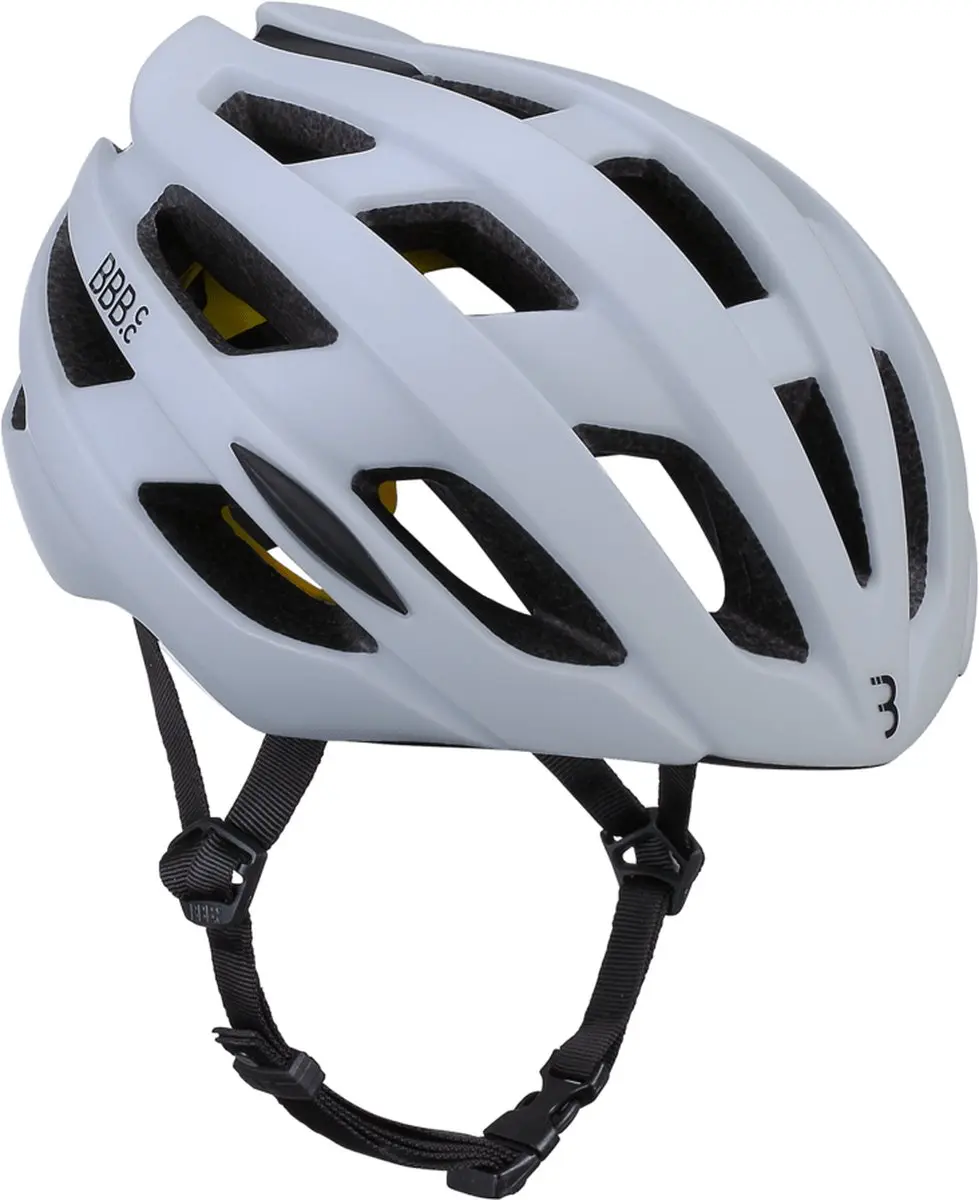 BBB Cycling Hawk MIPS BHE-153 Wielrenhelm - Mat Wit - Maat M