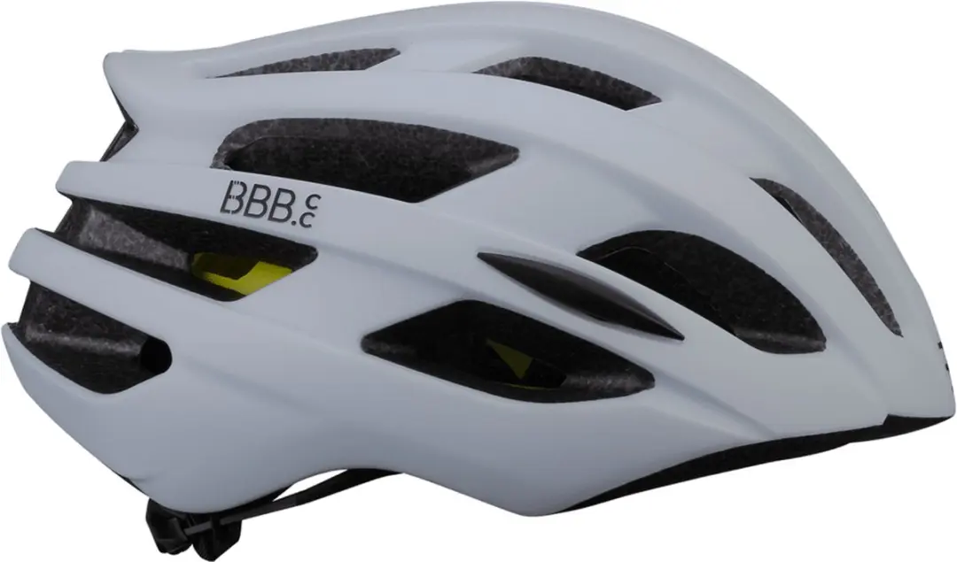 BBB Cycling Hawk MIPS BHE-153 Wielrenhelm - Mat Wit - Maat M