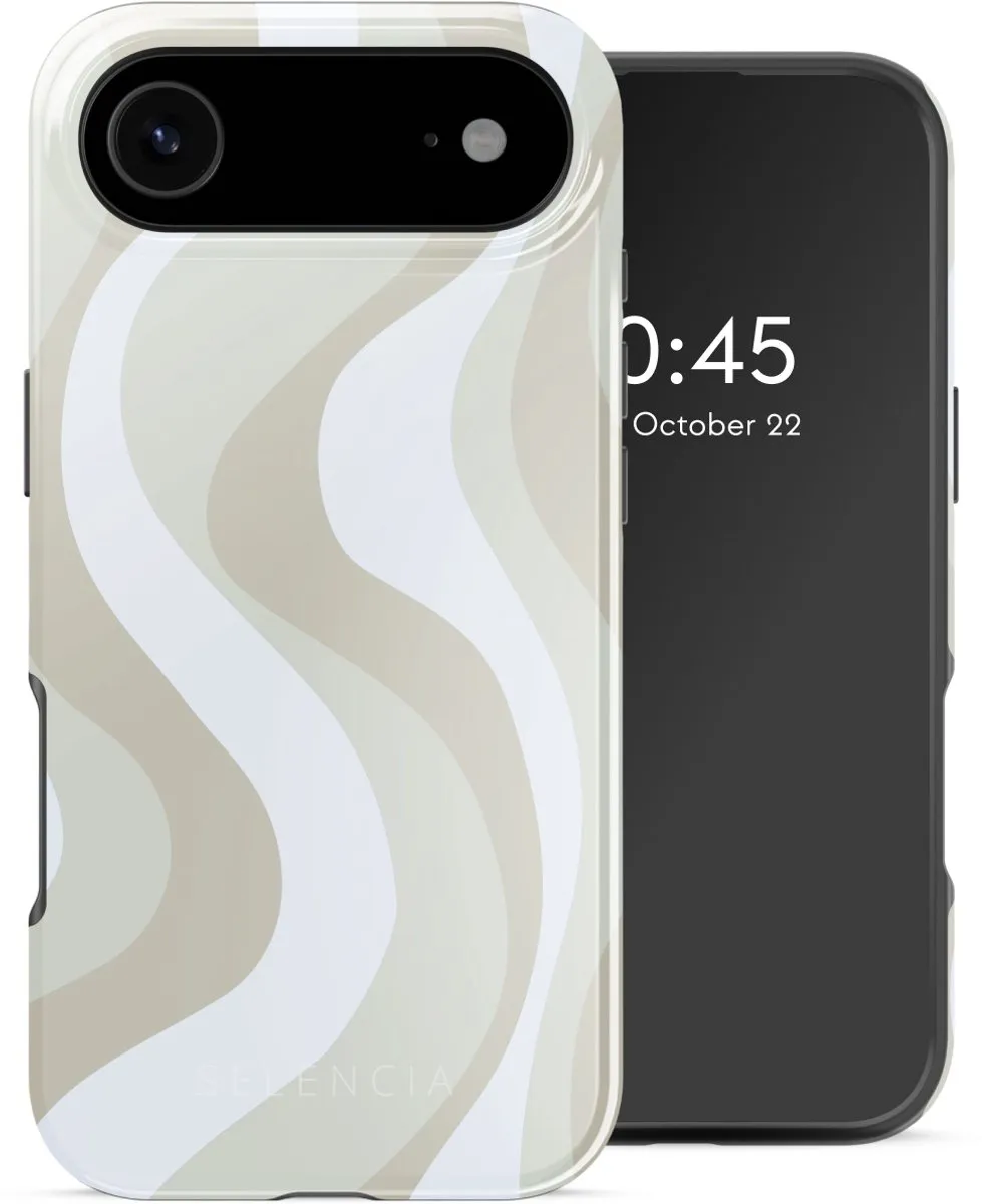 Selencia Hoesje iPhone 17 Air Desert Waves Beige - MagSafe