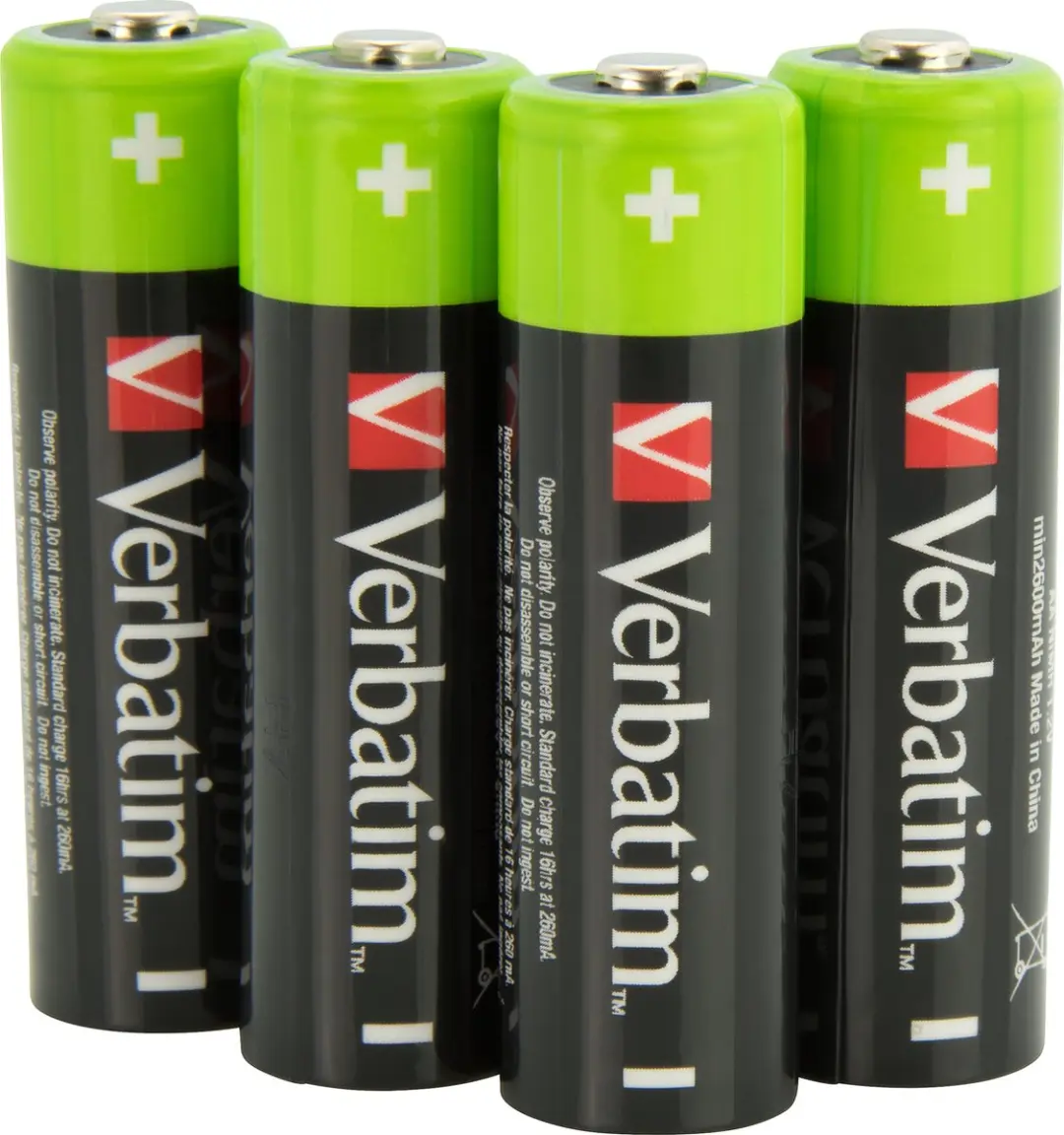 Verbatim AA 2500mAh NiMH Accu - 4 Stuks