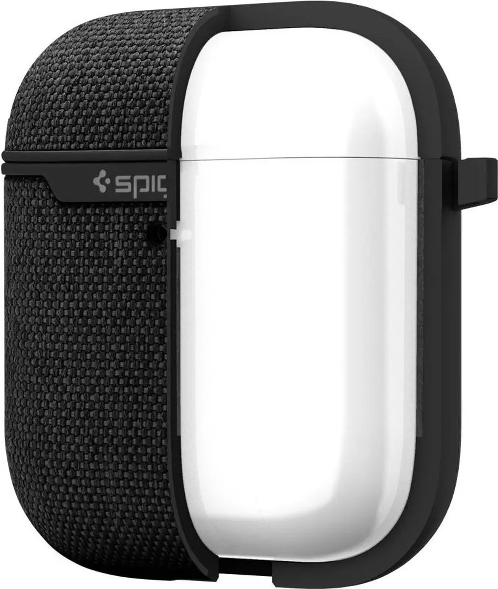 Spigen Urban Fit Hoesje AirPods 1/2 - Zwart - Karabijnhaak - afbeelding 6 van 6