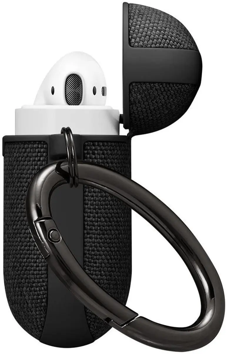 Spigen Urban Fit Hoesje AirPods 1/2 - Zwart - Karabijnhaak - afbeelding 4 van 6