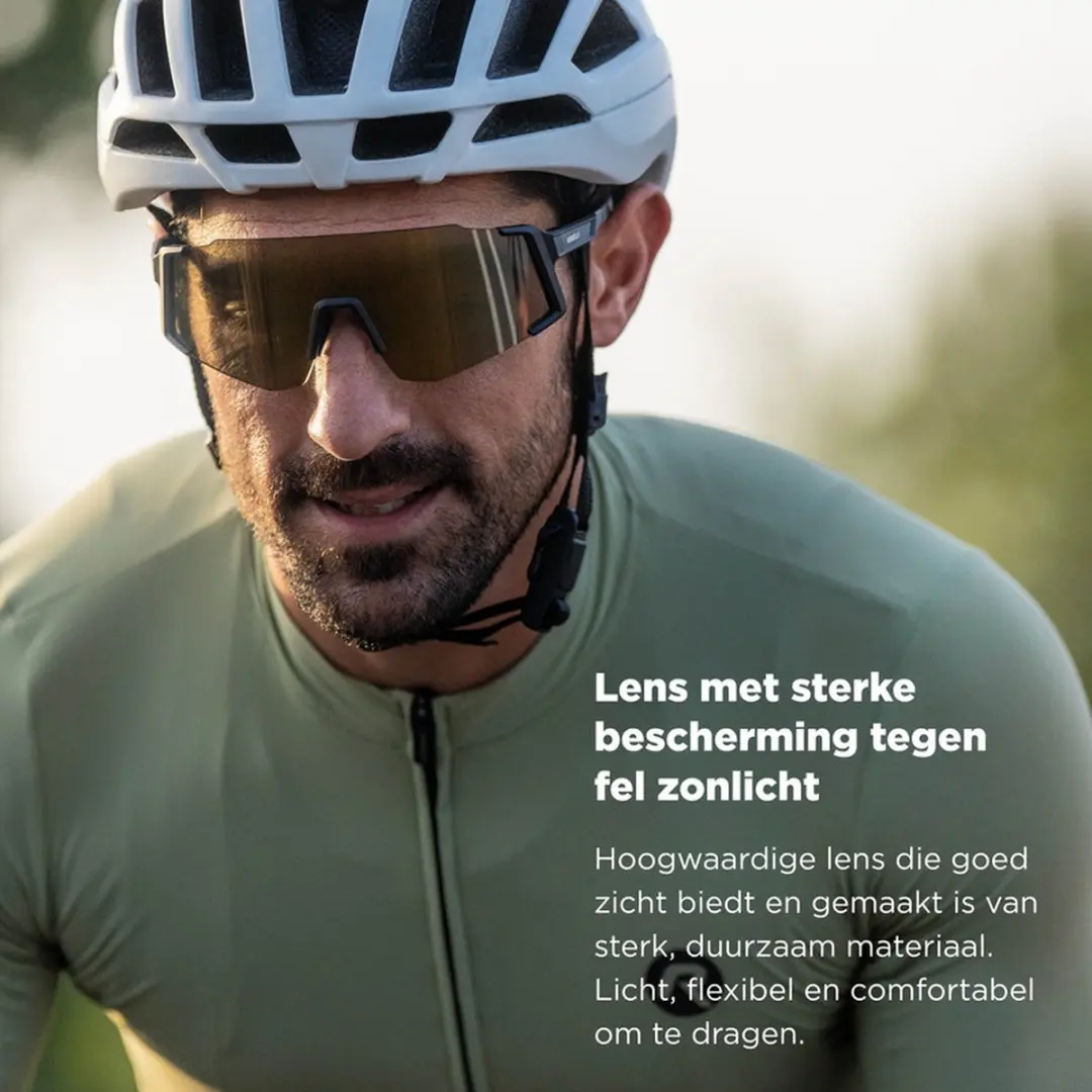 Rogelli Sabre Fietsbril - Zwart/Goud