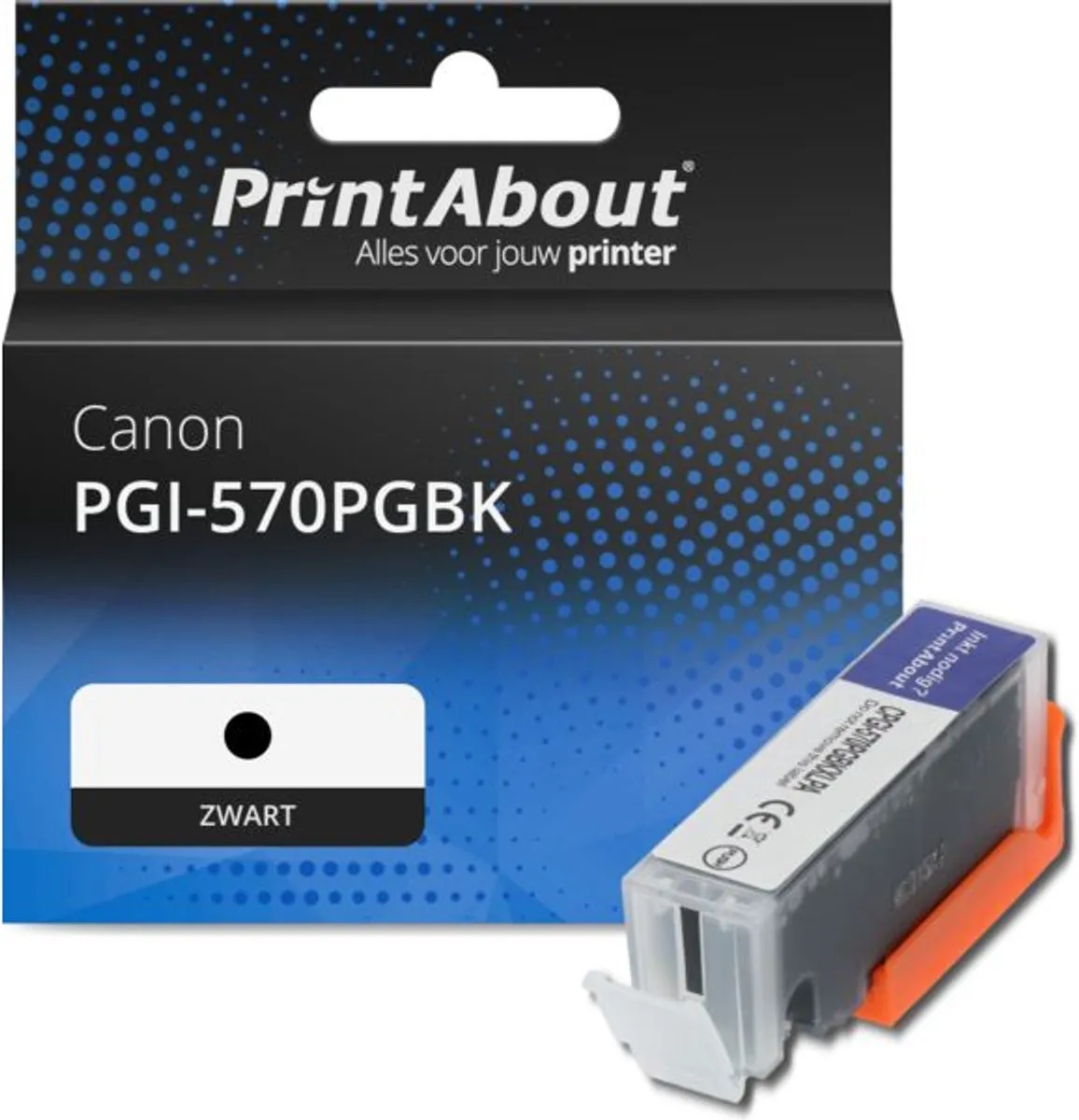 PrintAbout PGI-570PGBK Inktcartridge - Zwart