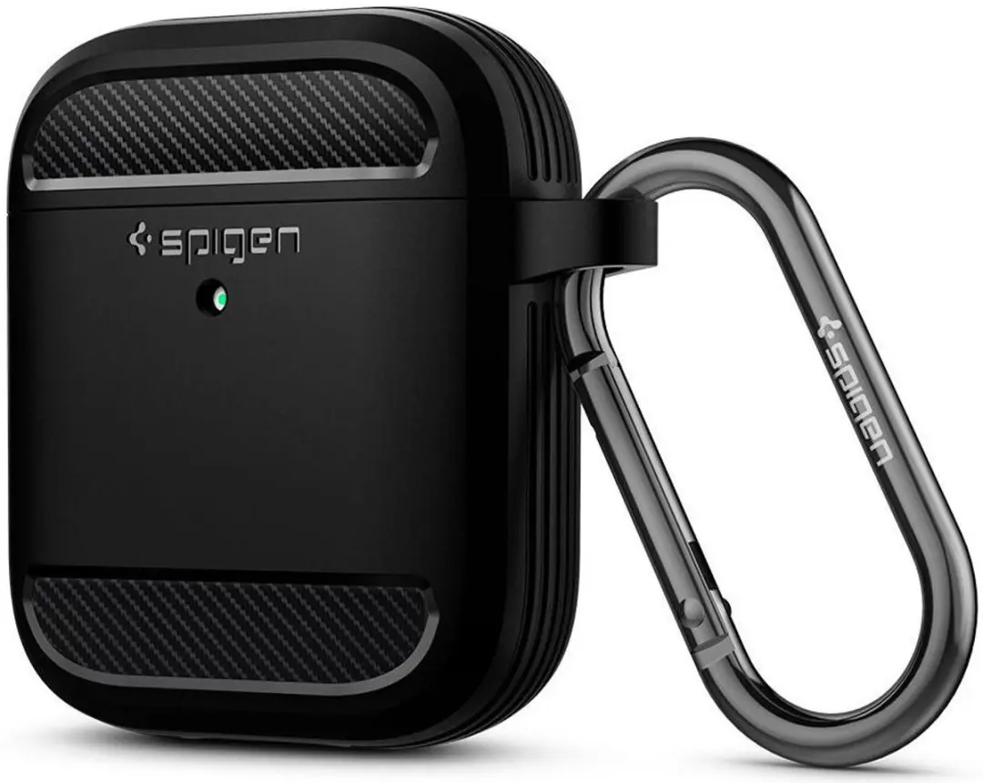 Spigen Rugged Armor Hoesje Apple AirPods - Zwart - afbeelding 3 van 6