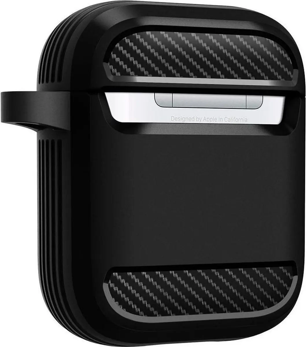 Spigen Rugged Armor Hoesje Apple AirPods - Zwart - afbeelding 6 van 6