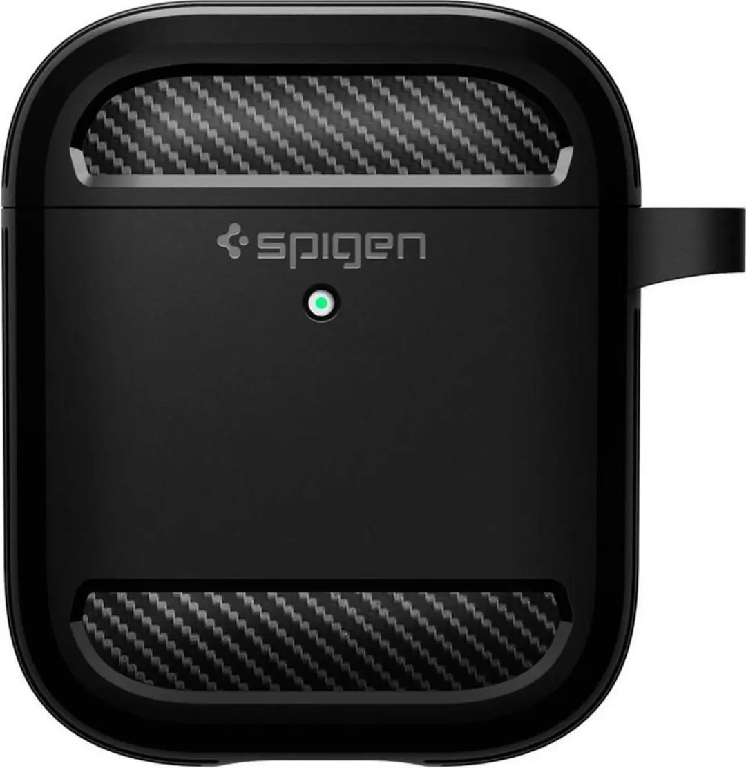 Spigen Rugged Armor Hoesje Apple AirPods - Zwart - afbeelding 5 van 6