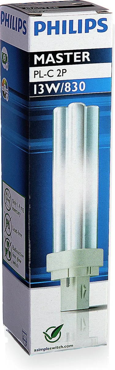 Philips PLC 13W 830 Rookglas