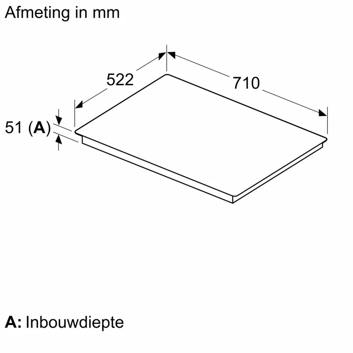 Siemens iQ500 ED751HSB1E Inbouw Inductiekookplaat 71cm - 4 Zones - Zwart
